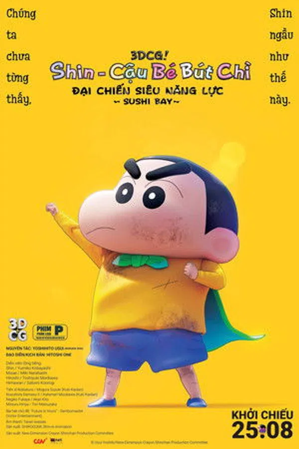 Shin - Cậu Bé Bút Chì 31: Đại Chiến Siêu Năng Lực ~ Sushi Bay ~
